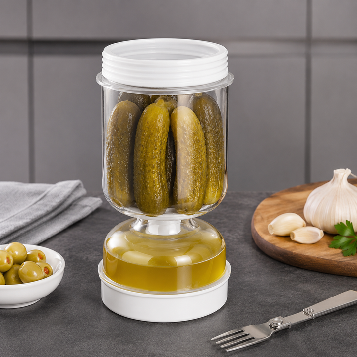 צנצנת להפרדת נוזלים מכבושים